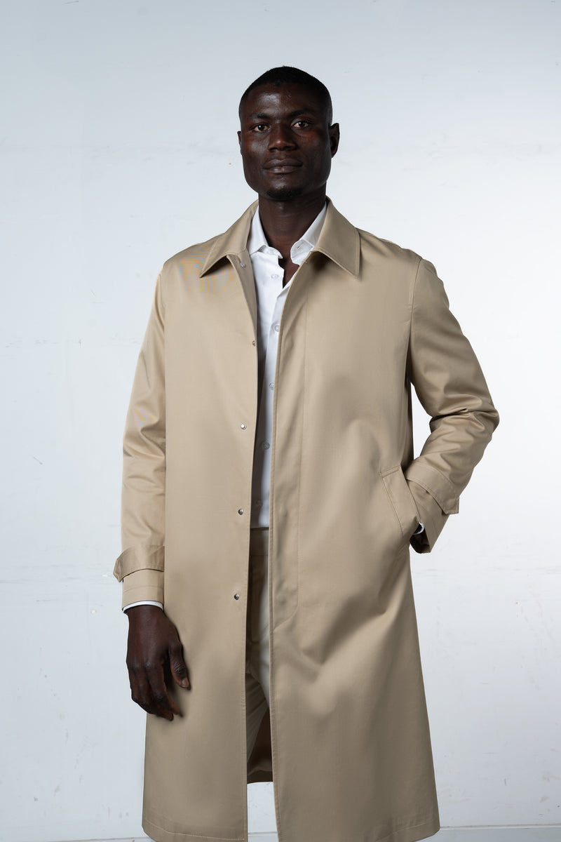 Plain Beige Rain Coat - Abrigo a medida BUND