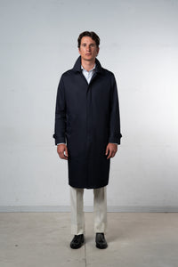 Plain Navy Rain Coat - Abrigo a medida BUND