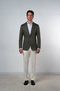 Plain Olive Green Blazer - Blazer a medida BUND