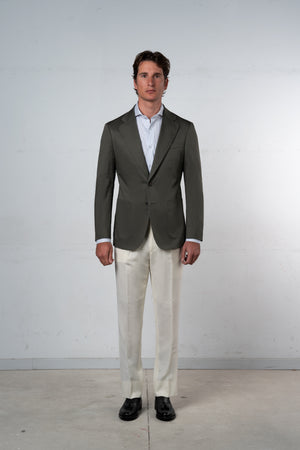 Plain Olive Green Blazer - Blazer a medida BUND