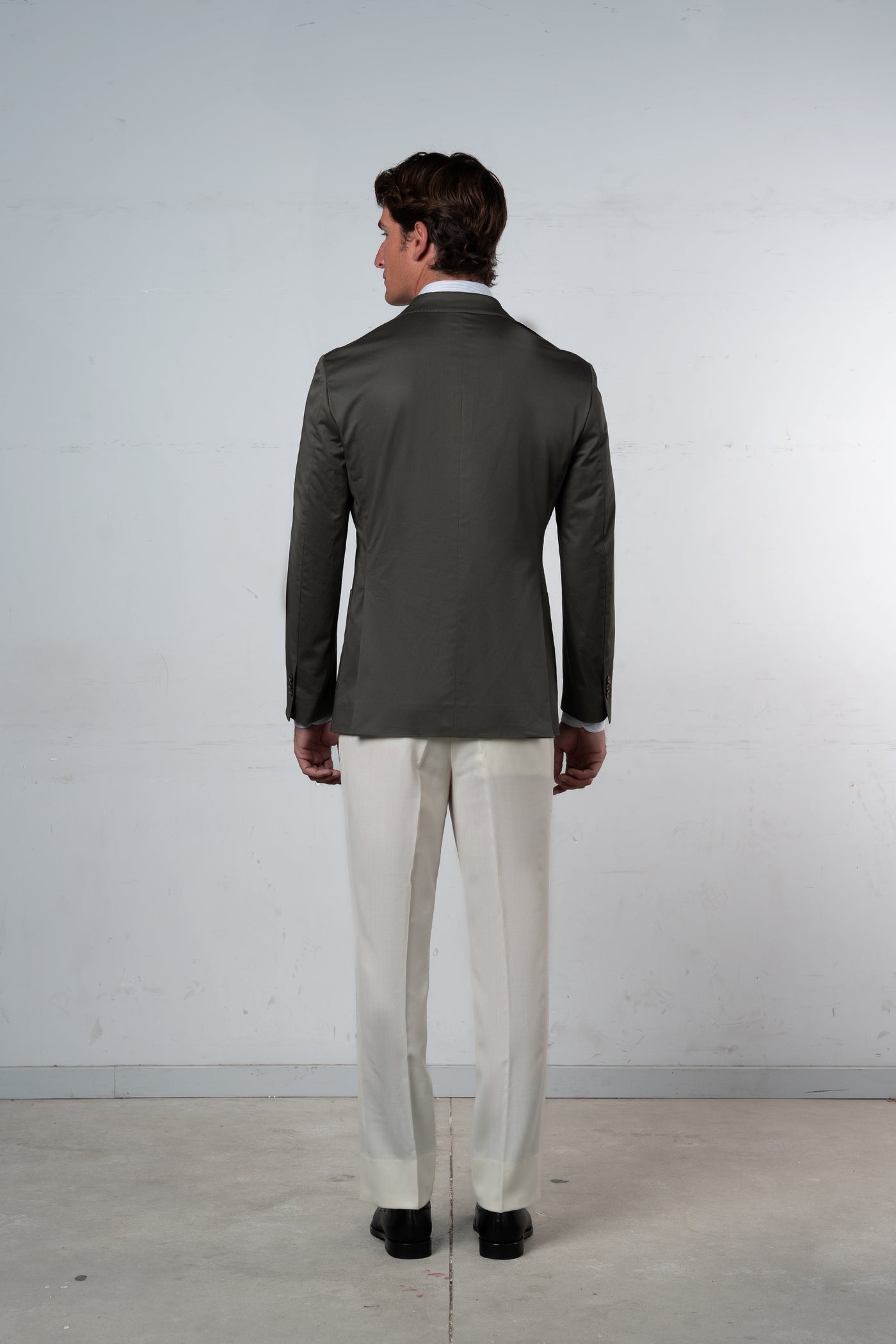 Plain Olive Green Blazer - Blazer a medida BUND