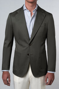 Plain Olive Green Blazer - Blazer a medida BUND