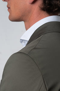 Plain Olive Green Blazer - Blazer a medida BUND