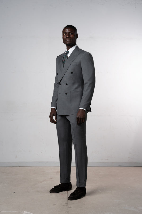 Plain Stone Grey Suit