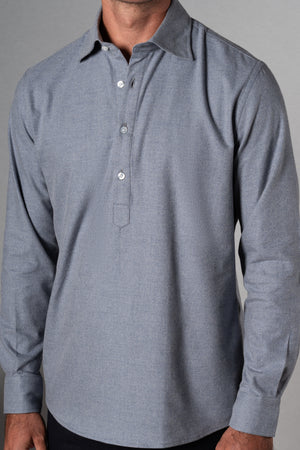 Cotton Flannel Light Blue Polera Shirt - Camisa BUND