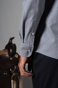 Cotton Flannel Light Blue Polera Shirt - Camisa BUND