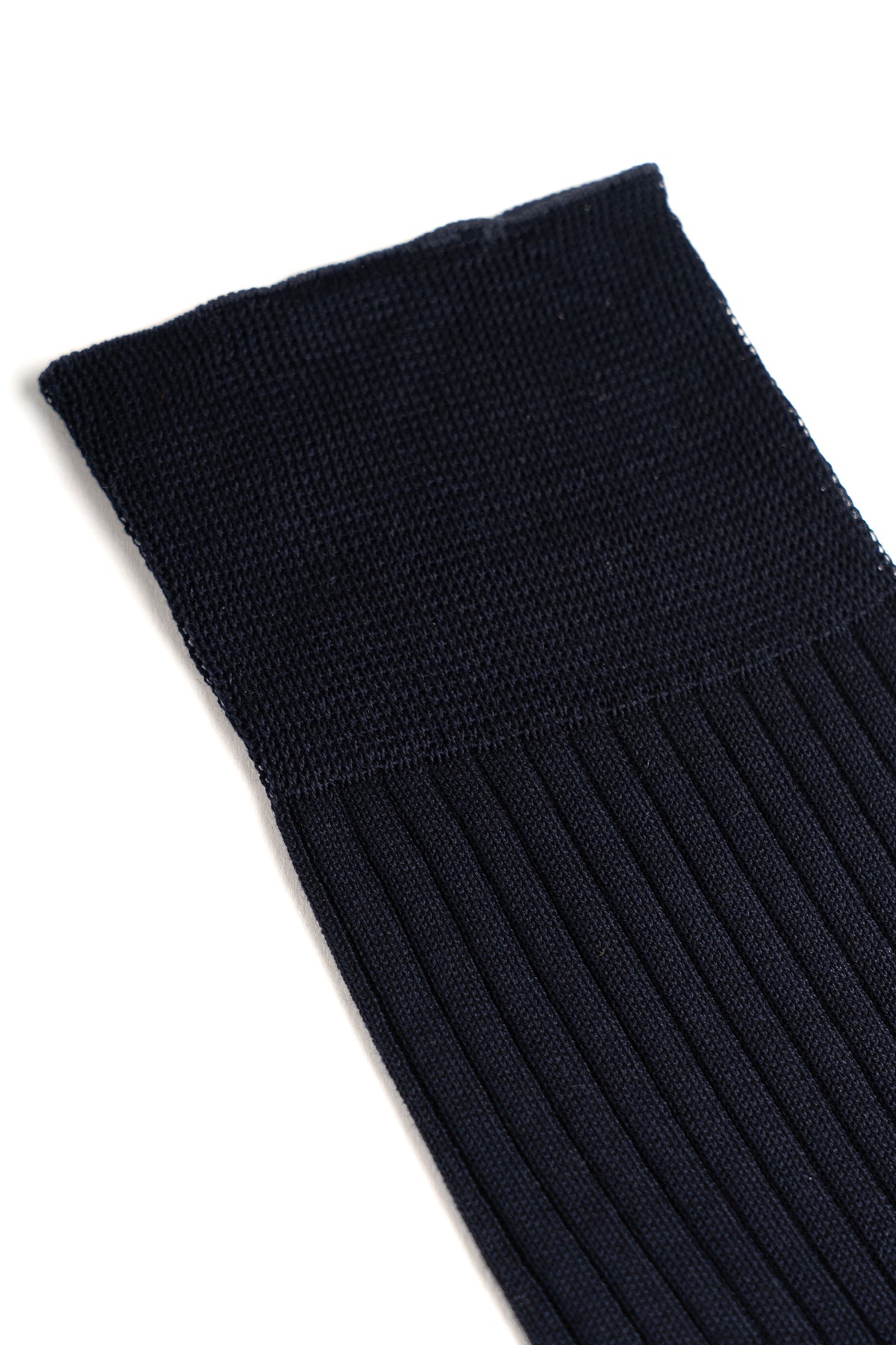 Blue High Ribbed Socks