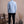 Seersucker White+Navy Cotton Down Pockets Casual Shirt