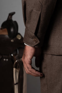 Plain Bison Wool Sahariana