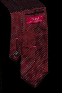Corbata Topos Rojo de seda - BUND