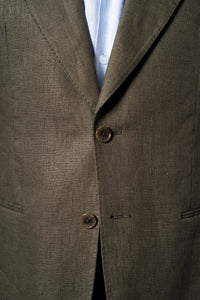 Dark Green Linen Suit - Traje a medida BUND