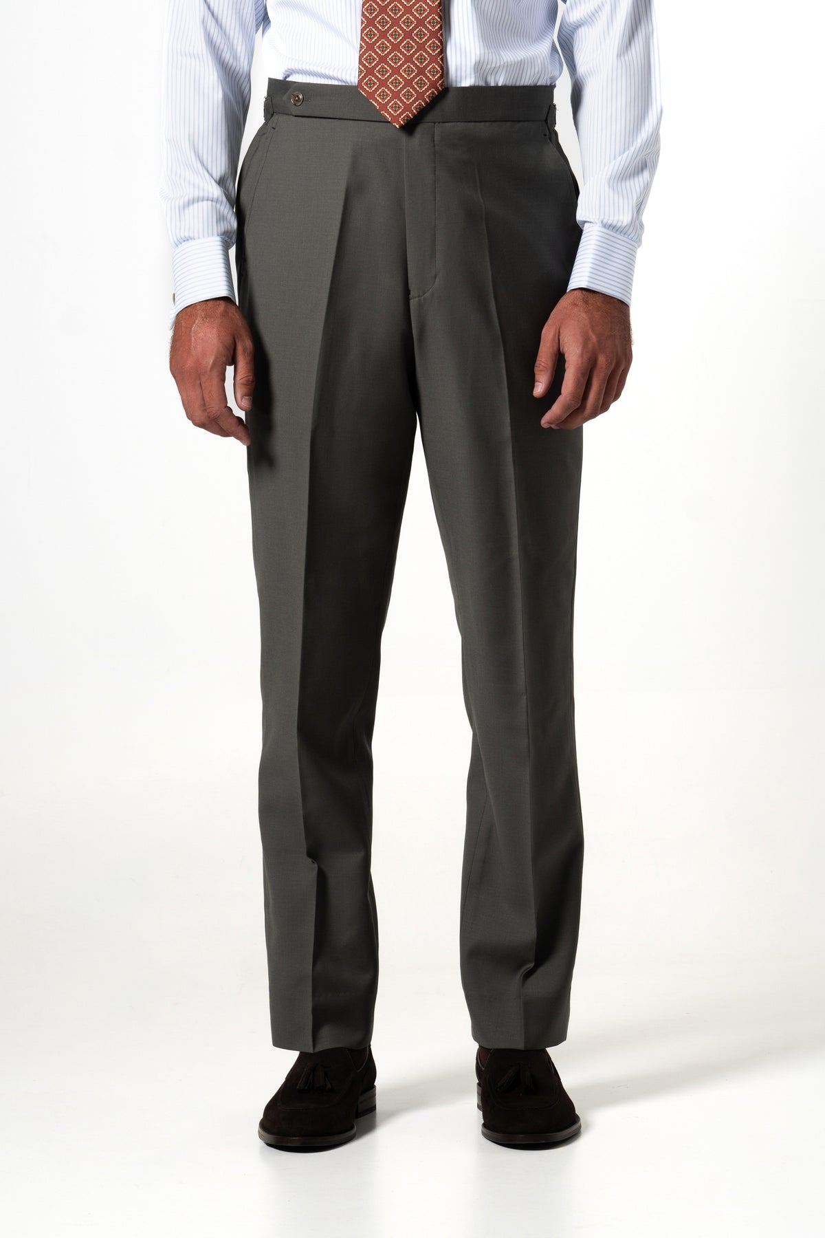 Fil a fil Stone Gray Wool Suit