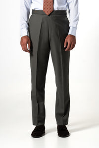 Plain Wool Olive Green Tailoring Pants