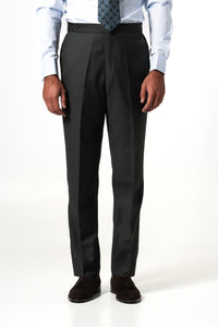 Plain Wool Dark Green Tailoring Pants