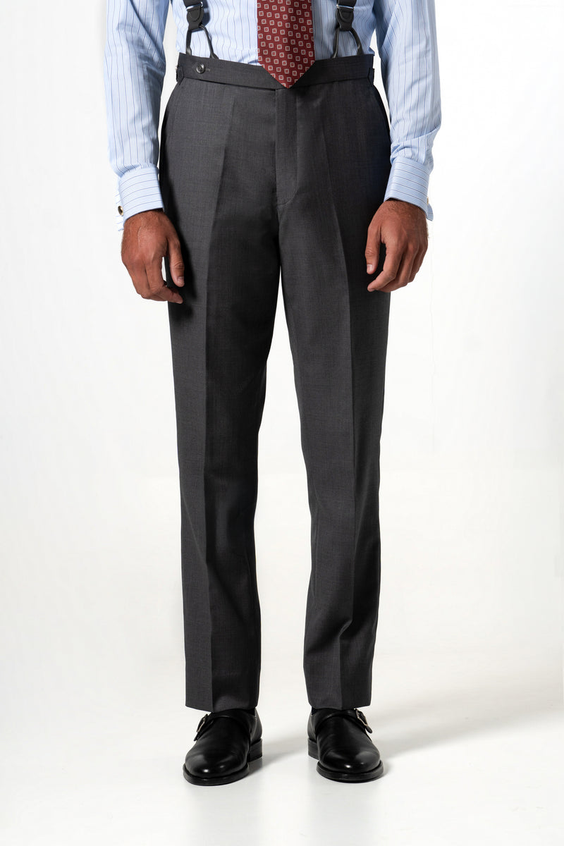 Plain Wool Light Grey Tailoring Pants