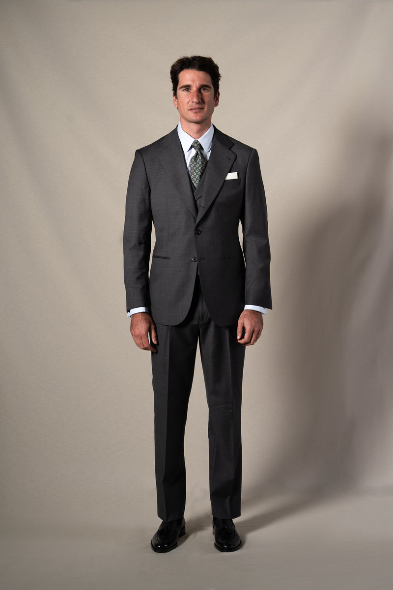Middle Grey 3 Pieces Suit - Traje a medida BUND