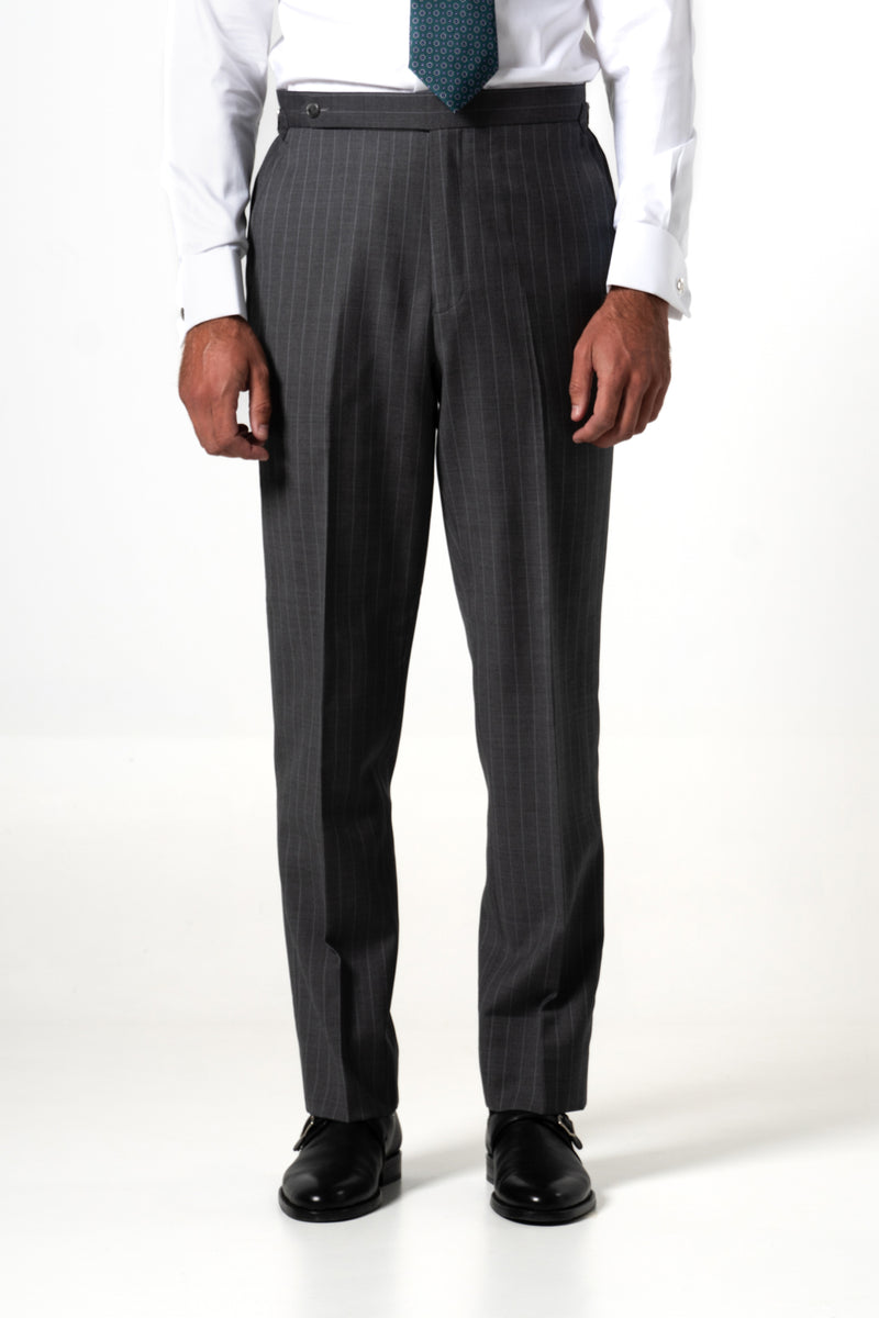 Stripes Wool Stone Grey Tailoring Pants