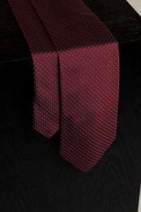 Corbata Topos Rojo de seda - BUND